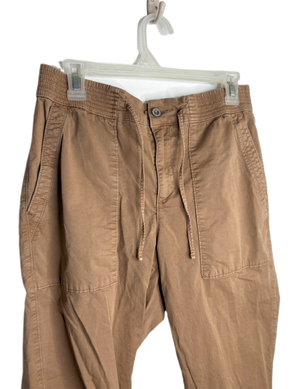 Denver Hayes Cotton Joggers in Brown Tan 10 - Picture 4 of 11